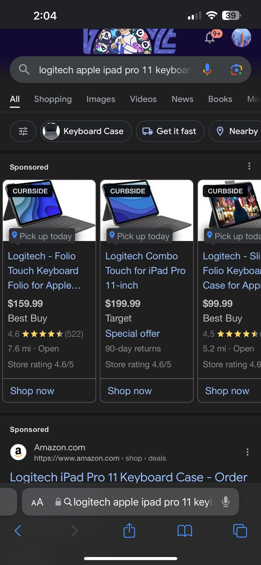 logitech apple ipad pro keyboard