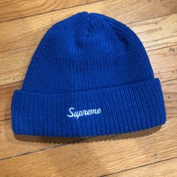 Supreme Blue Beanie New Genuine