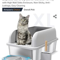 Stainless Steel Cat Litter Box 