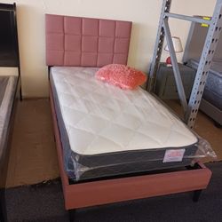 TWIN BED FRAME $110/ MATTRESS $100 OR $120