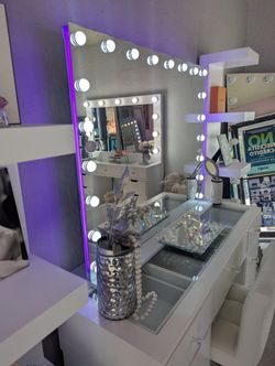 Vanity with Touch Screen Mirror