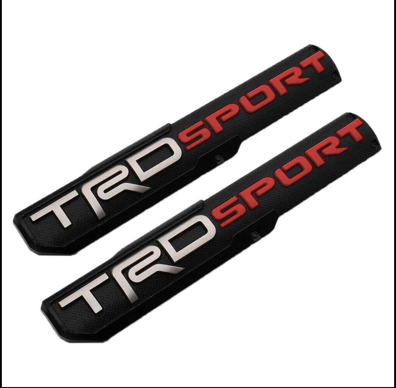 2pcs TRD Sport Emblem Nameplate Badge fits for Toyota Tacoma Tundra 4 Runner Side Fender Door