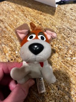 Vintage 1988 McDonald's Happy Meal Disney Oliver & Company Dodger the Dog Plush