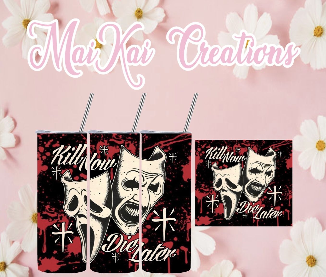 Scream & Terrifier Custom Tumbler