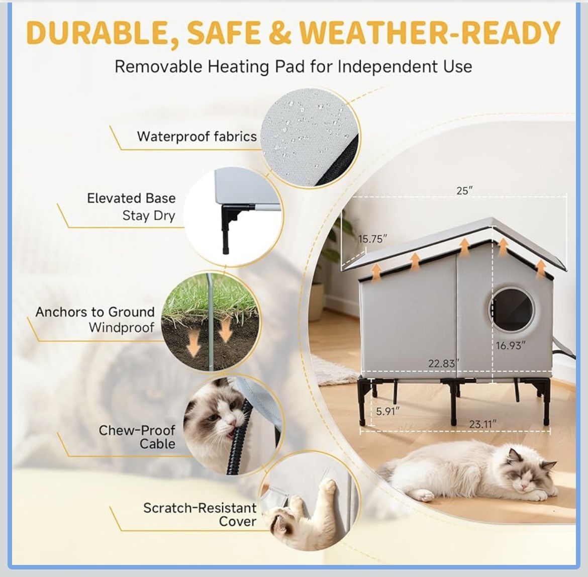 New In Box : Cat House Warmer Pad 