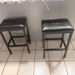 Black barstools