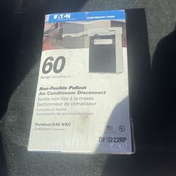 60 amp non fusible ac disconnect for ac 240v