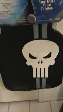 Marvel the punisher logo floor mats.