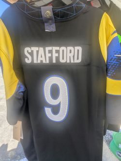 Rams Jersey Stafford #9 Black