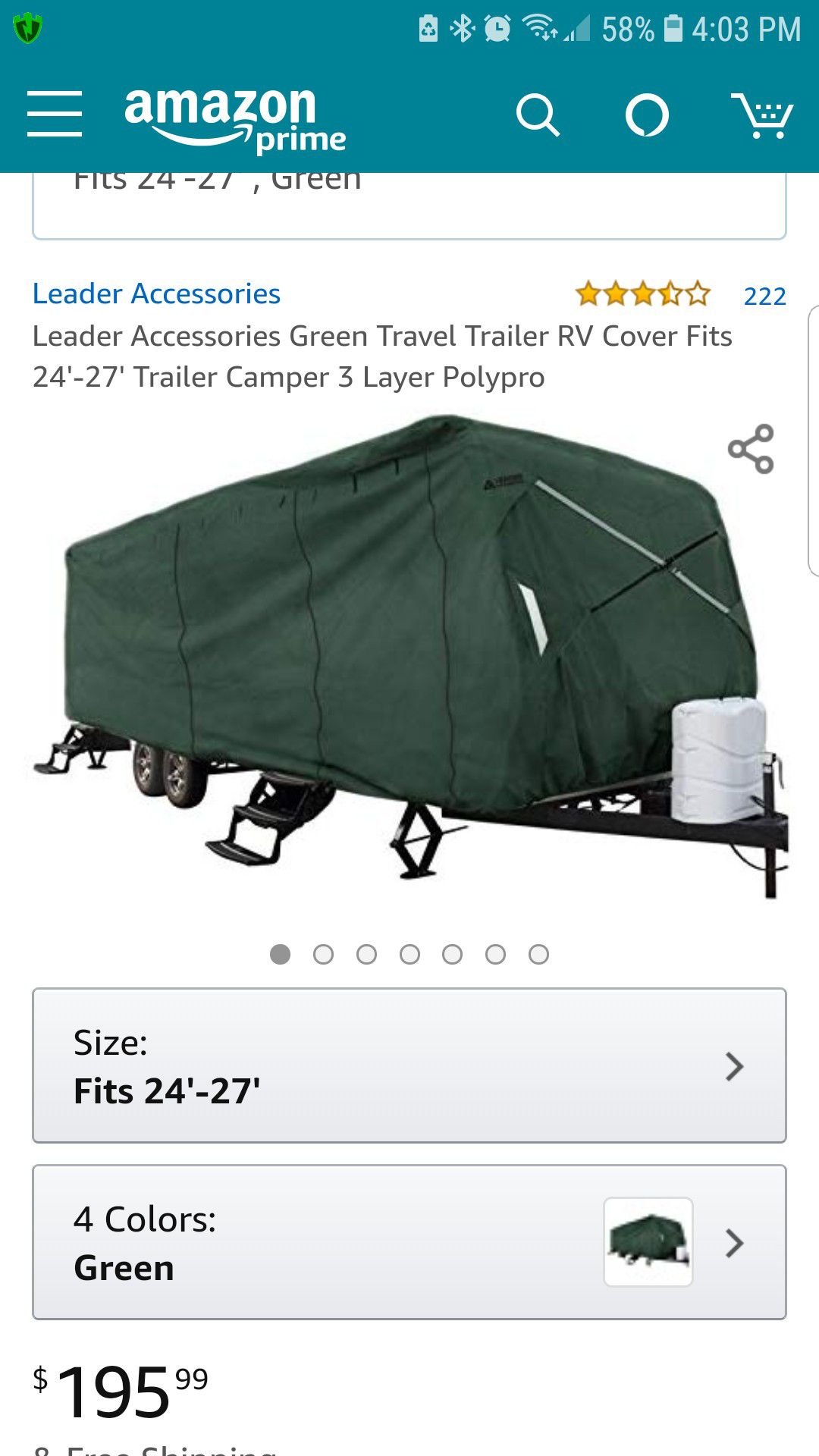 Camper cover