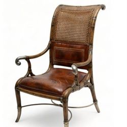 Vintage Maitland-Smith (British) Bamboo Cane Back Armchair

Set Of 4