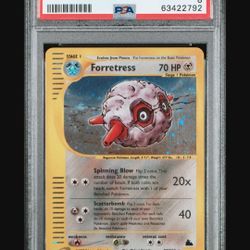 Pokemon Skyridge Forretress H8 Holo PSA 8