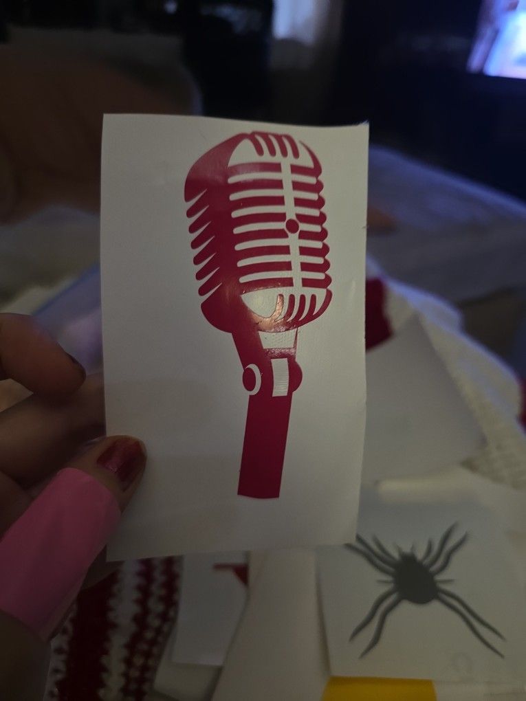 Microphone Sticker 4"