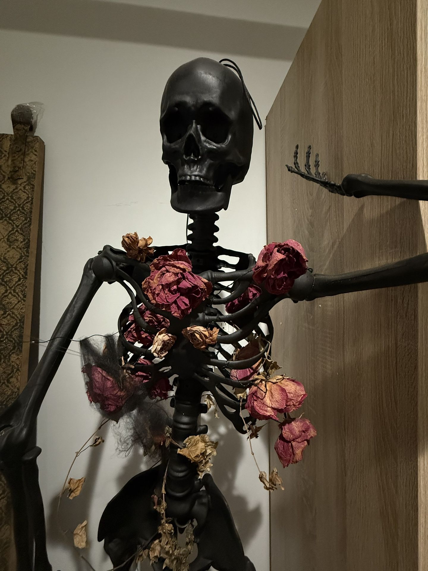 handmade skeleton Halloween decor