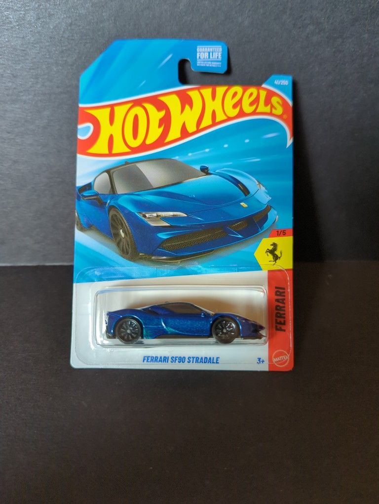Hot Wheels Blue Ferrari SF 90 Stradale 