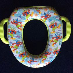 Training potty-sits on-commode