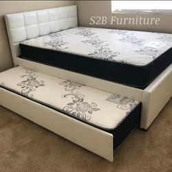 Fulltwinn White Bunkb3d W Orthopedic Matres!!!!