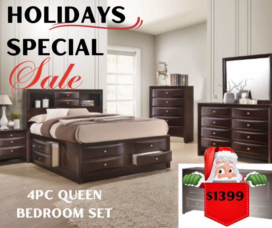 4 Pc Queen Bedroom Set 