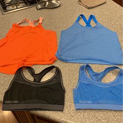 Nike Dri Fit Tanks ( Size Med) & Nike pro sport bra(LG)