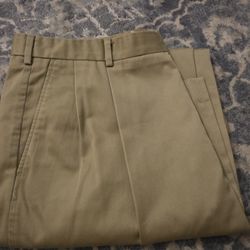 Men Landsend Khaki Pants Size 38x34 