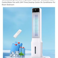 Evaporative Air Cooler Tower Fan With Remote 