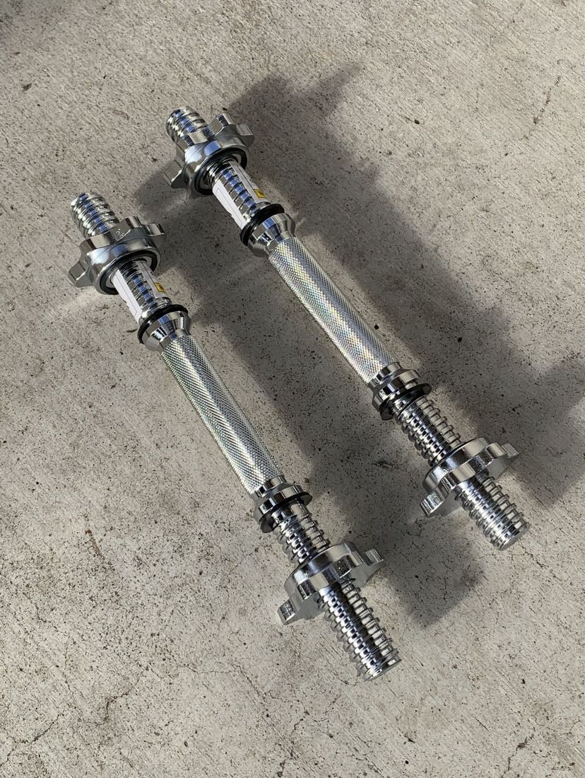 NEW Dumbbells free weights with spinner collars