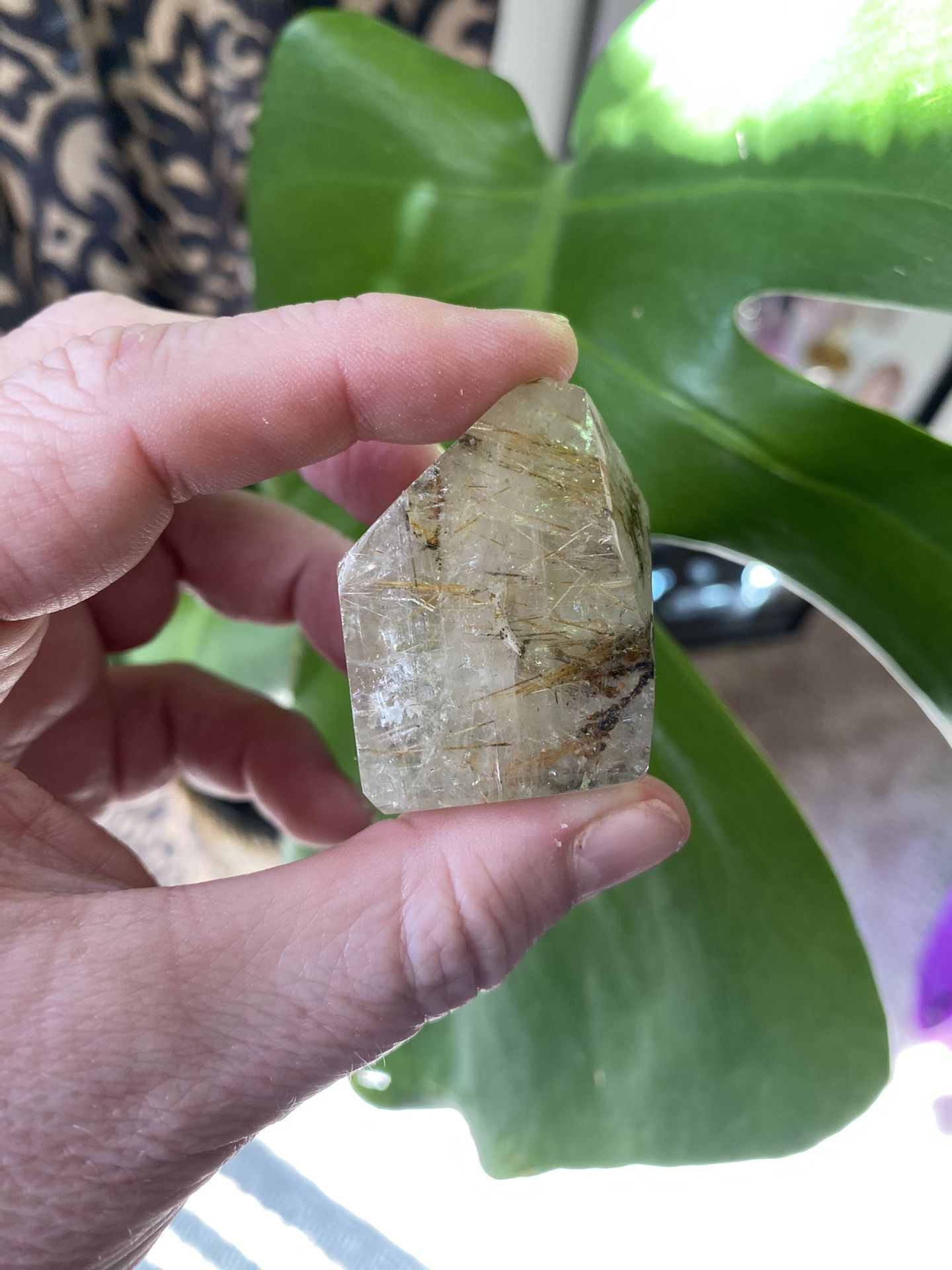 Citrine with Golden Rutile & Dendrites