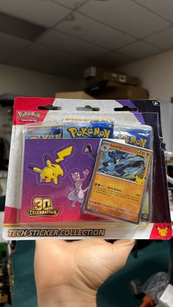 Opened Pokemon 30th Celebration Tech Sticker