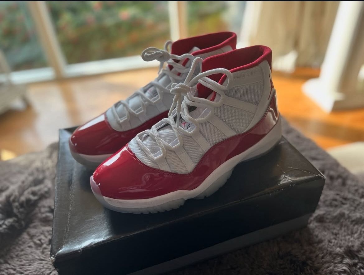 Red Cherry Jordan 11s