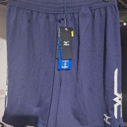 (BB - 49a)  MIZUNO RUNNING SHORTS BLUE SIZE SMALL 