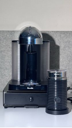 Nespresso Vertuo Coffee Machine + Aeroccino Milk Frother + Capsule Storage Drawer