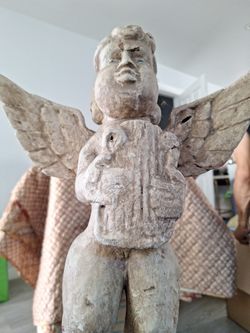 Woodcarved cherub 