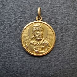 VINTAGE MOHAMMED ALI 18K GOLD EXPERT CRAFTSMANSHIP PENDANT 