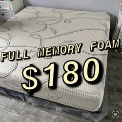 Memory Foam Mattress Full Size $180