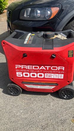 Predator super quiet inverter 5000 dual fuel