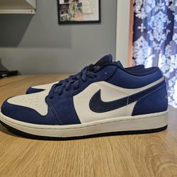 Size 13 - Used Nike Jordan 1 Low Insignia Blue 553558-405 RARE No Box