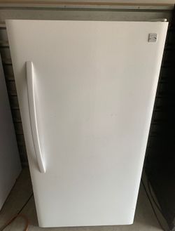 White Kenmore Standing Freezer
