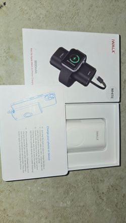 iWALK portable apple watch and iphone charger white