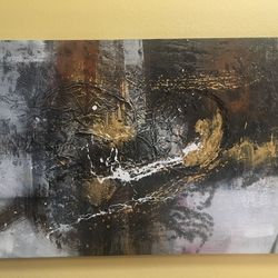 **ABSTRACT TEXTURED  PAINTING**