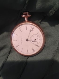 Elgin open face pocket watch