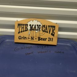 The Man Cave Wooden Sign