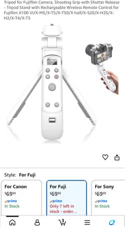 Fuji tripod grip with remote control