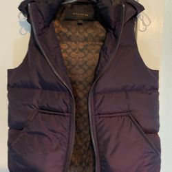 Coach Metalic Puffer Vest