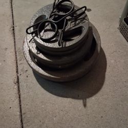 Barbell With Weights 