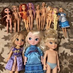 Barbie Dolls and Dolls ($5 each for small $8 each for big dolls)
