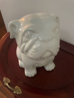 Bulldog cookie/treat jar