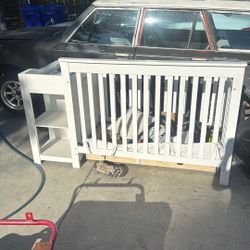 Baby Crib With Changing Station