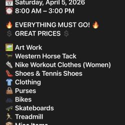 Huge Yard Sale!🔥Everything Must Go! $CASH ONLY $