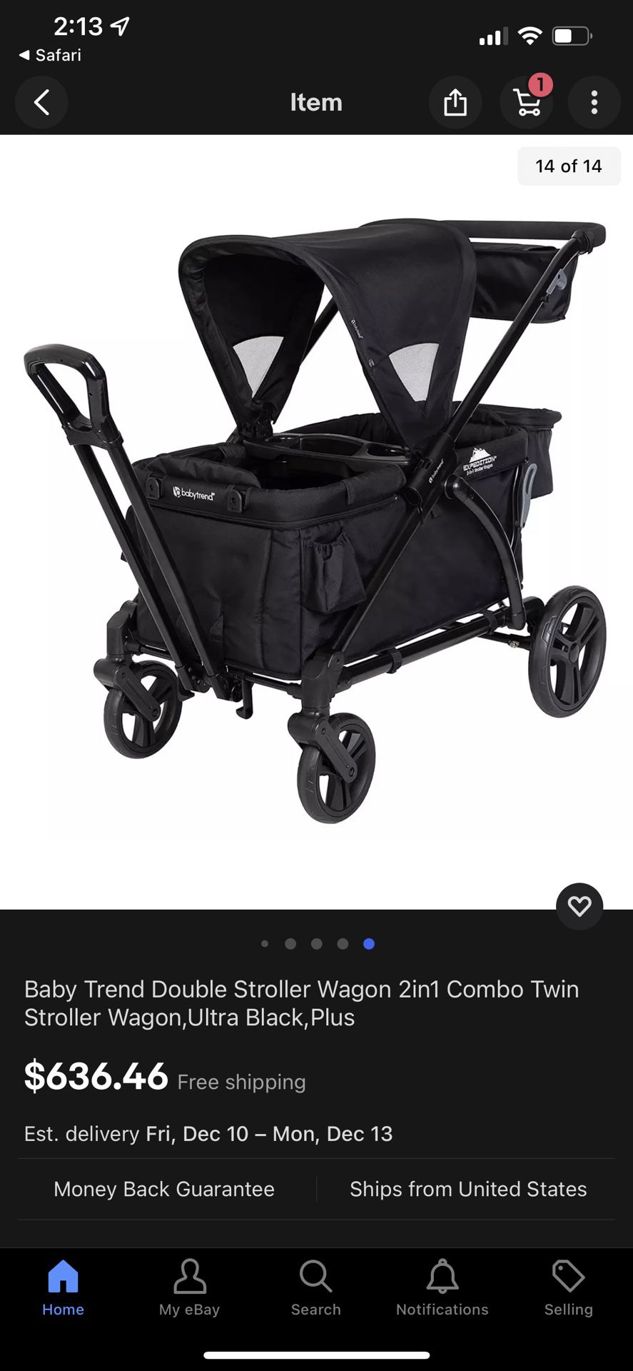 Baby Trend Double Stroller Wagon 