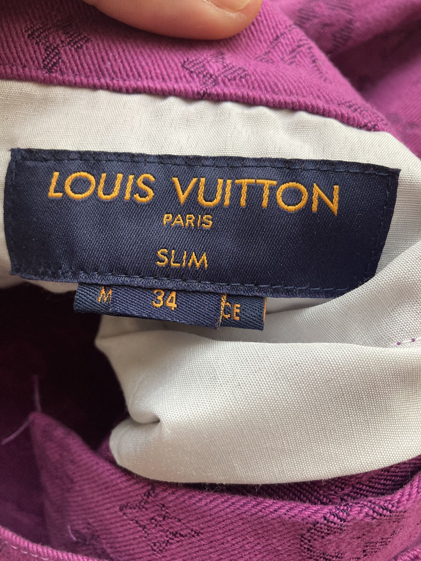 Louis Vuitton Monogram Denim Jeans 34 for Sale in Roseville, MI